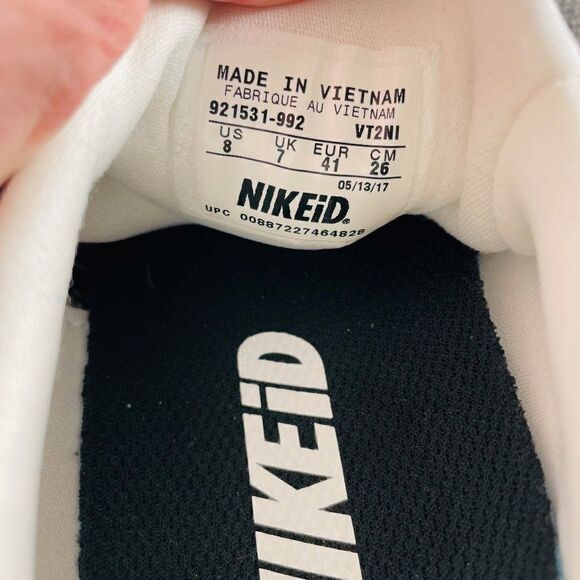 Rare NIKE ID Flyknit OREO Lunar Epic Low 8 US Womens 9.5 - Picture 5 of 7